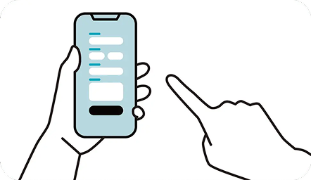 スマホで契約者情報と端末情報を入力する申込み画面